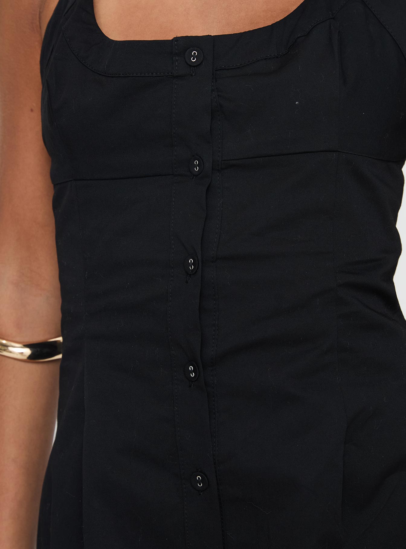 Mallorie Halter Mini Dress Black、mySite、solidvoid