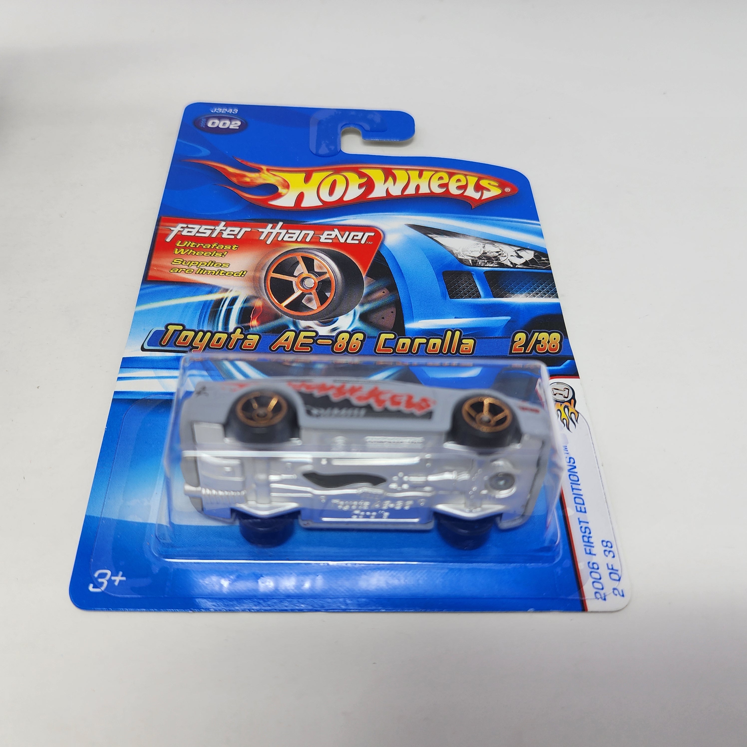 Toyota AE-86 Corolla #2 * Primer Grey w/ FTE Rims * Hot Wheels 2006、mySite、hgirdovlk
