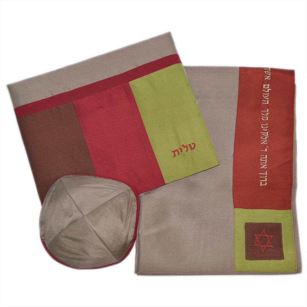 Earth-Tone Israsilk Talis 3 Piece Set、mySite、topwebapps