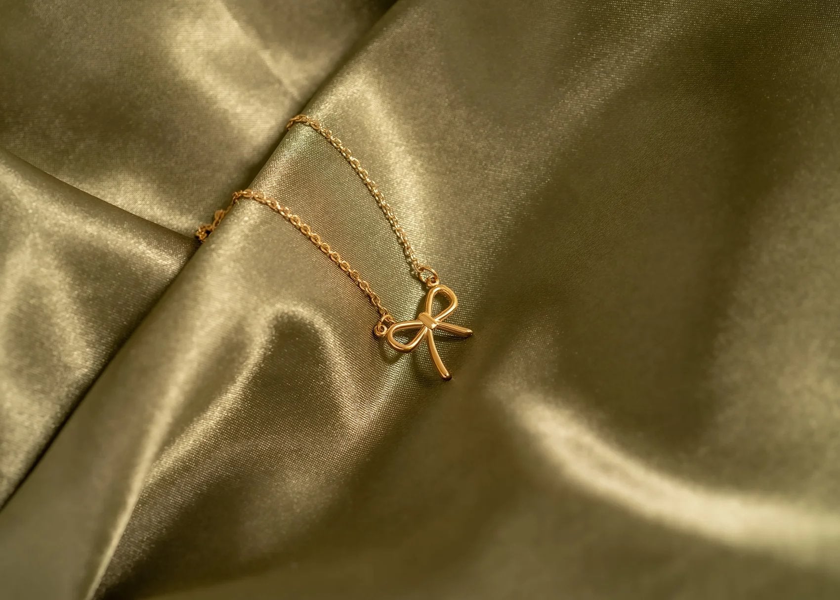 18K Gold PVD Stainless Steel Bow Connector Charm / PDL0142、mySite、dreamappss