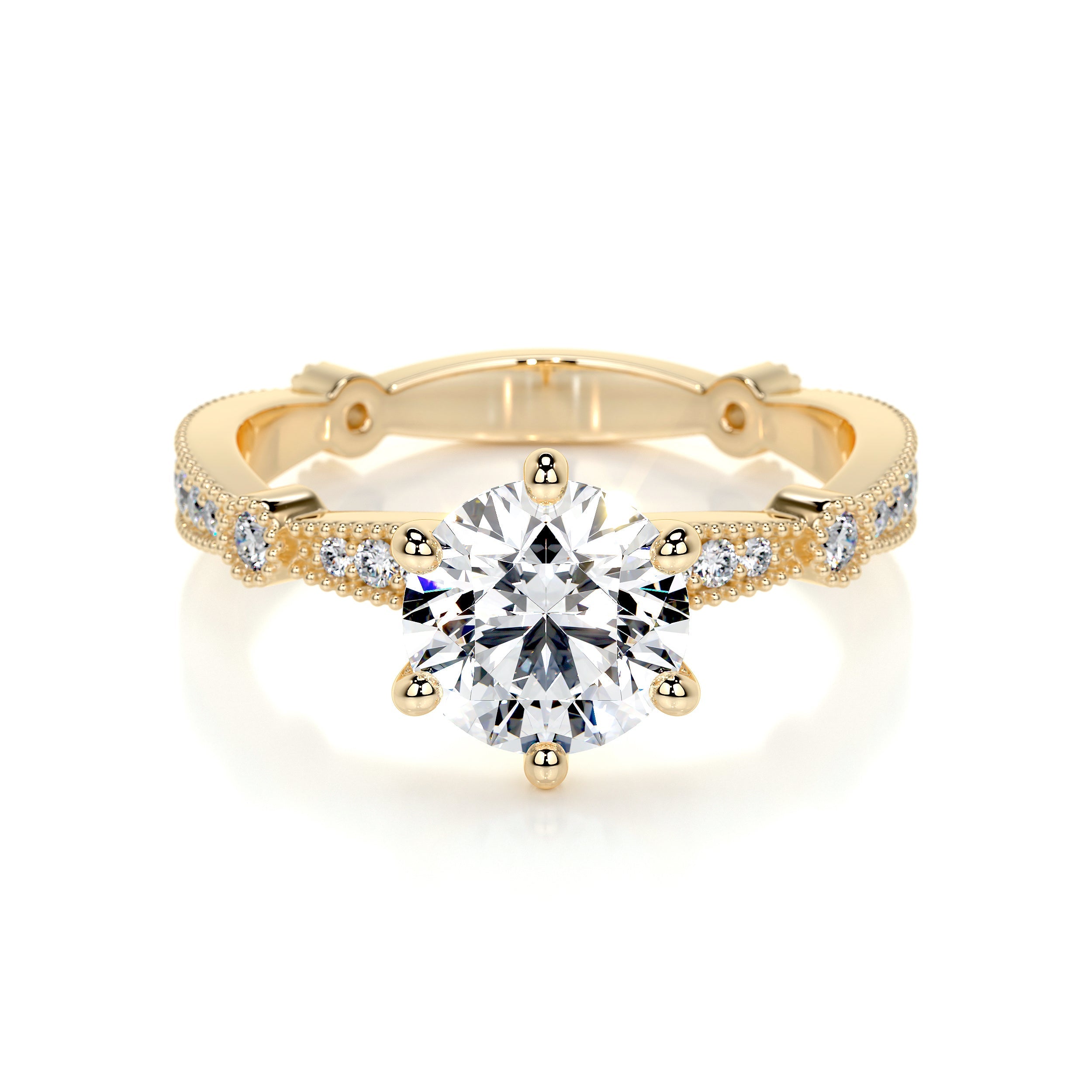 Amelia Lab Grown Diamond Ring - 18K Yellow Gold、mySite、hinf8tx79