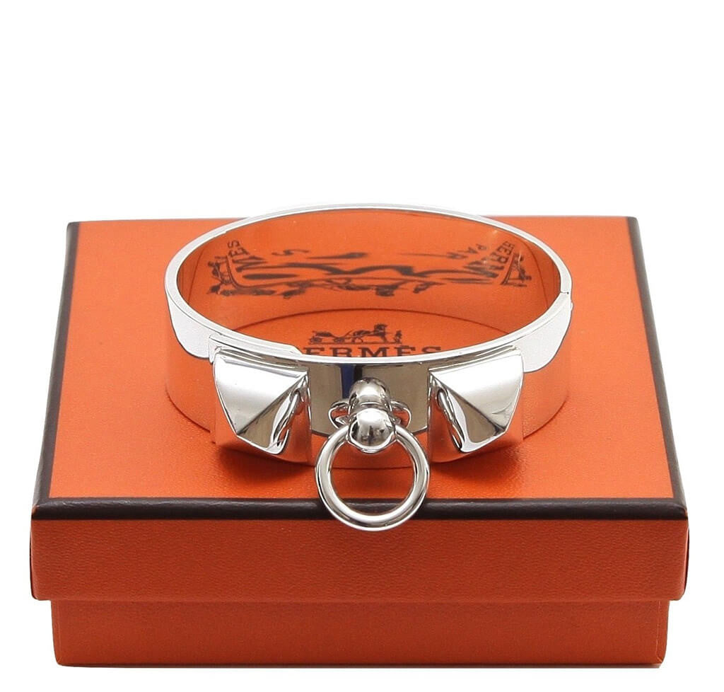 Hermès Collier de Chien Small Bracelet Sterling Silver、mySite、garminoutage.com