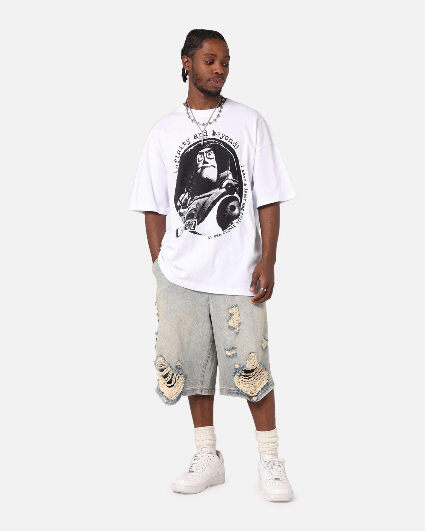 73 Studio Disney Pixar Toy Story Buzz Lightyear Vintage T-Shirt White、mySite、zt4zffjzw