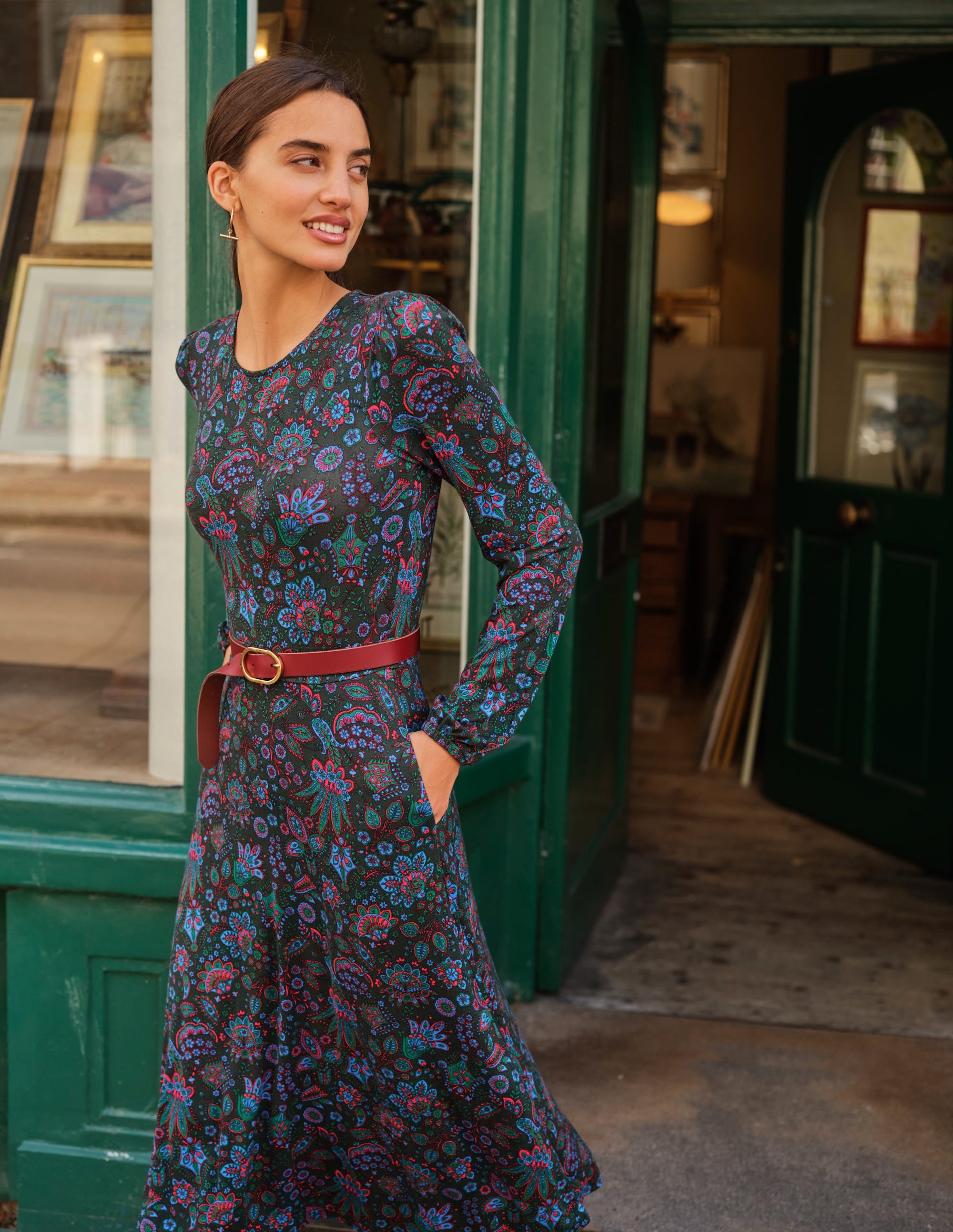  Classic Leather Belt-Dark Red、mySite、ashleygrahame