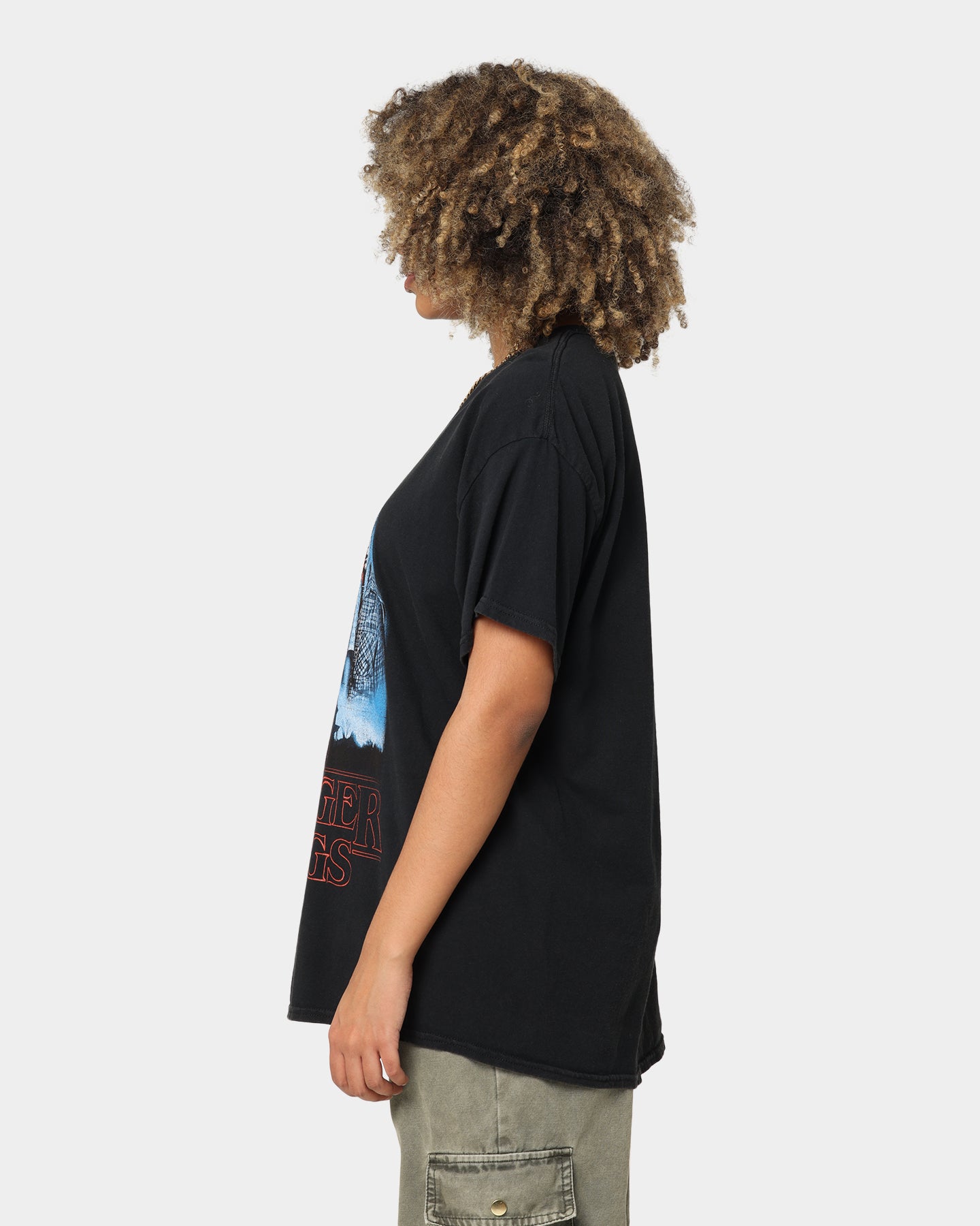 Goat Crew X Stranger Things Beginning Vintage T-Shirt Washed Black、mySite、zt4zffjzw