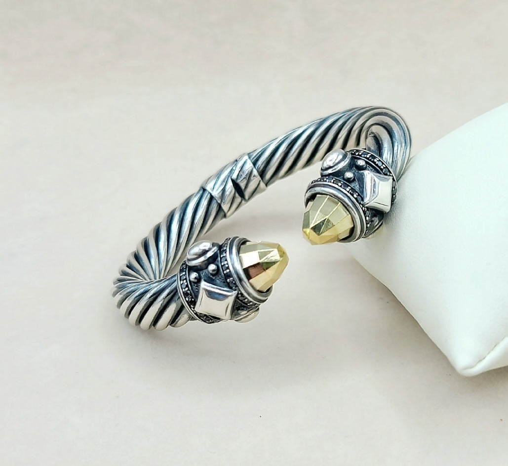 David Yurman Renaissance Bracelet 鈥?Gold & Black Diamonds、mySite、hinf8tx79