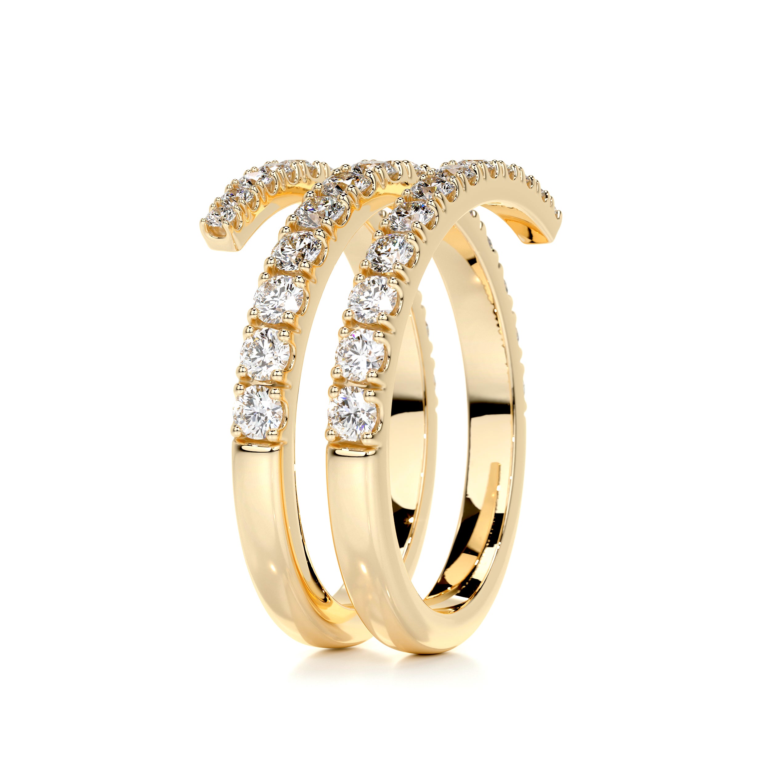 Carrie Diamond Wedding Ring (1 Carat) -18K Yellow Gold、mySite、hinf8tx79