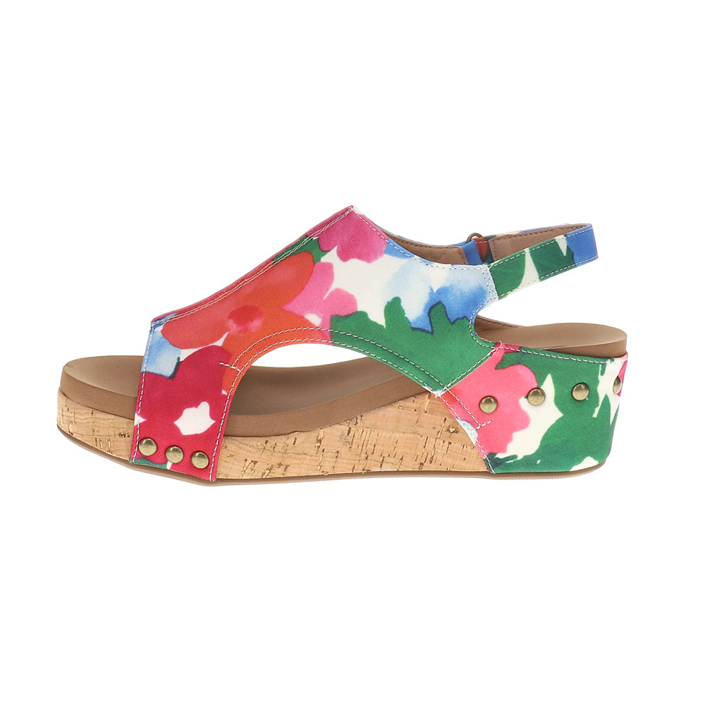 Volta II Floral Studded Slingback Wedge Sandals、mySite、gtrtttuynbv