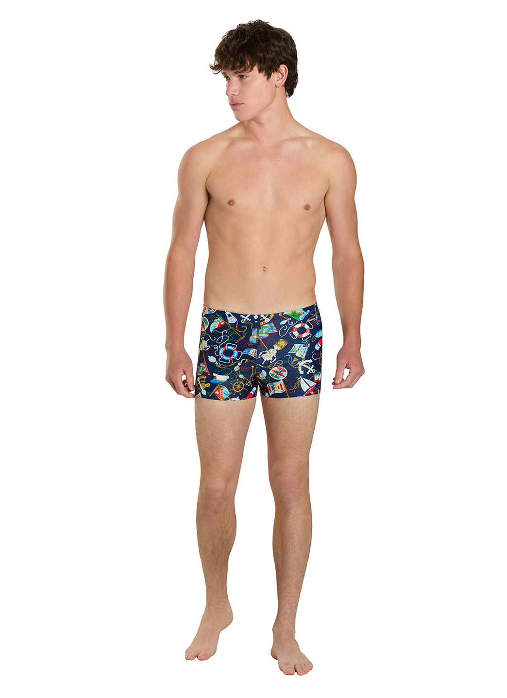 Sporti Anchors Away Square Leg Swimsuit (26-40)、mySite、noshort