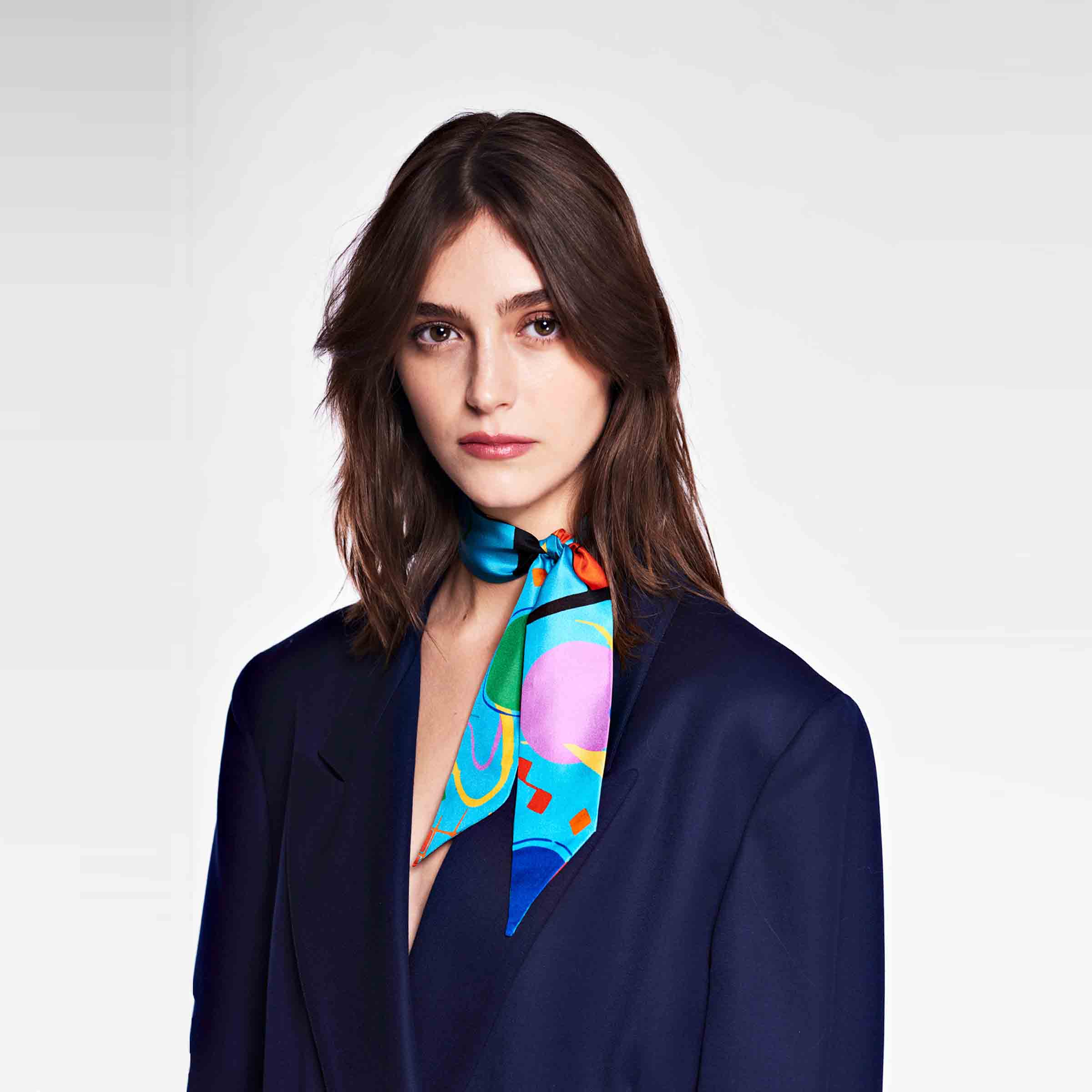 Silk Twilly METROPOLITAN GEOMETRIES by Orequo、mySite、neckold