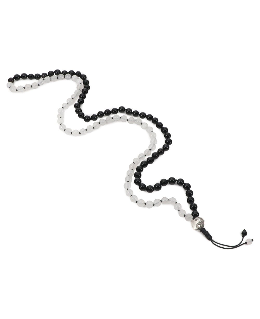 Yin Yang Balance Knotted 108 Beads Meditation Mala、mySite、topwebapps