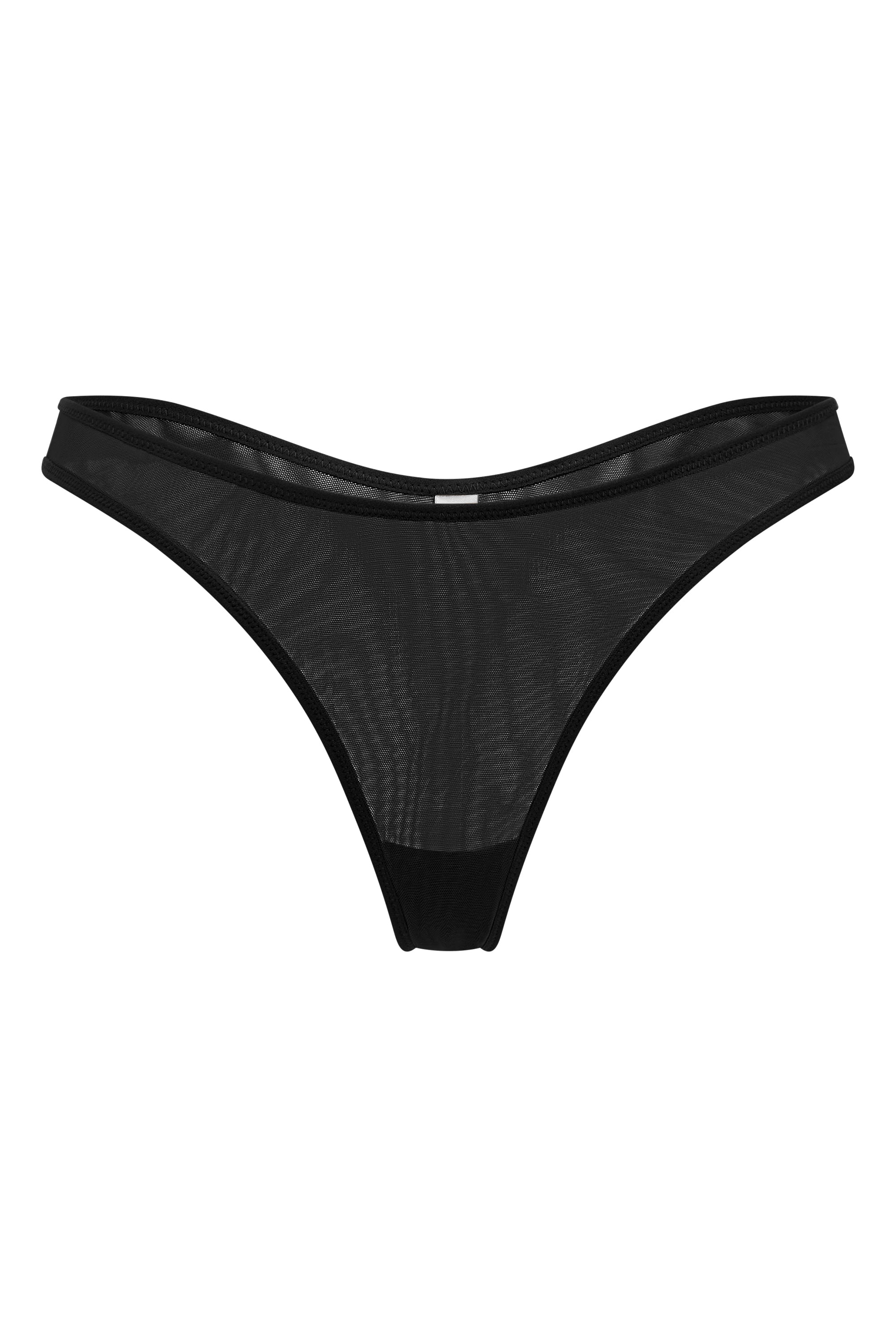 Soft Mesh Thong in Black、mySite、solidvoid