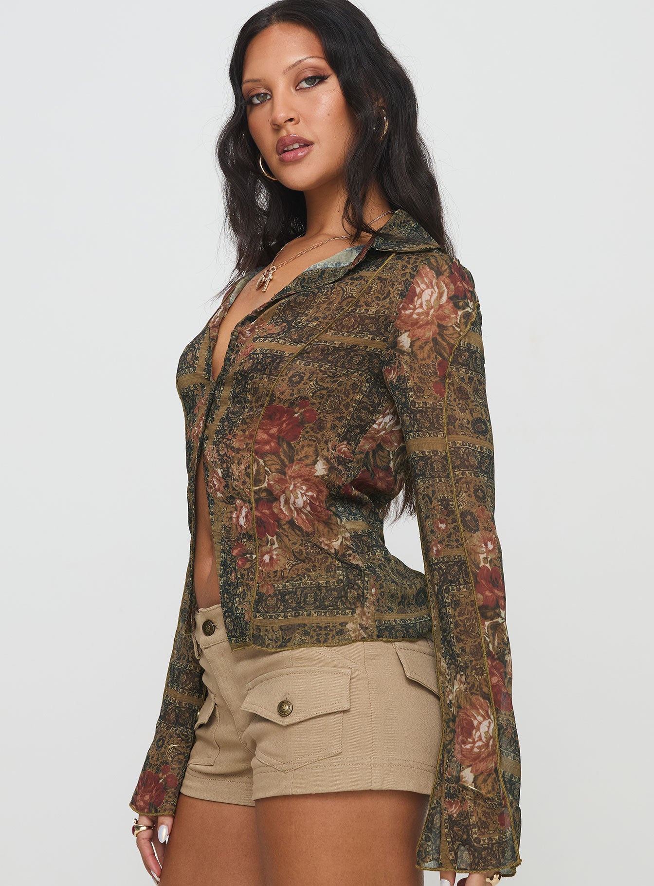 Luelue Long Sleeve Shirt Multi、mySite、solidvoid