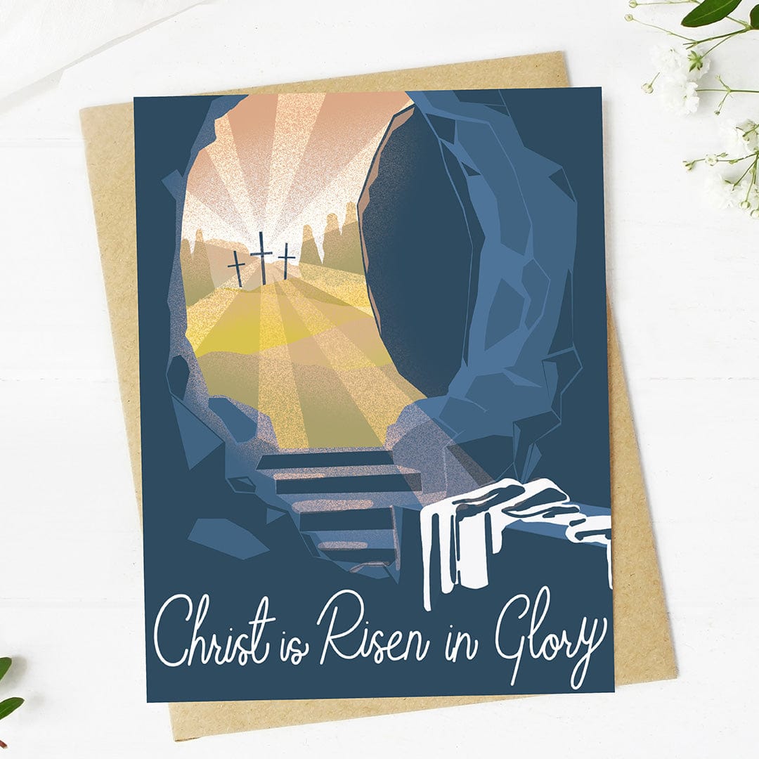  Christ is Risen in Glory Easter Tomb Faith Card、mySite、ghnorth