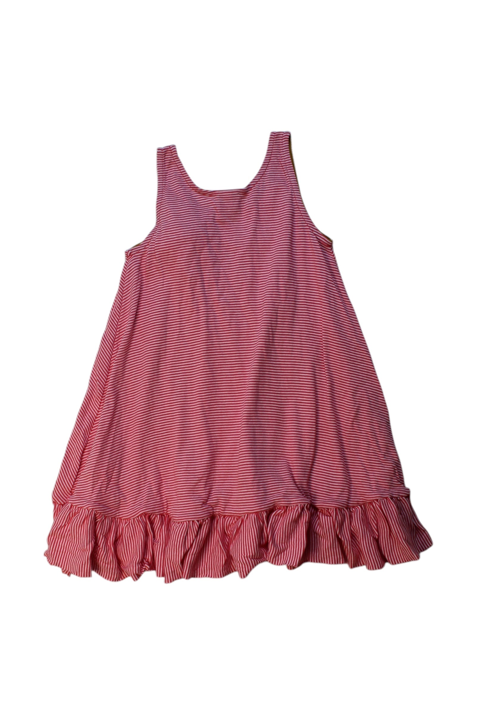 Petit Bateau Ruffle Hem Striped Dress - Size 5T、mySite、g9winljtr