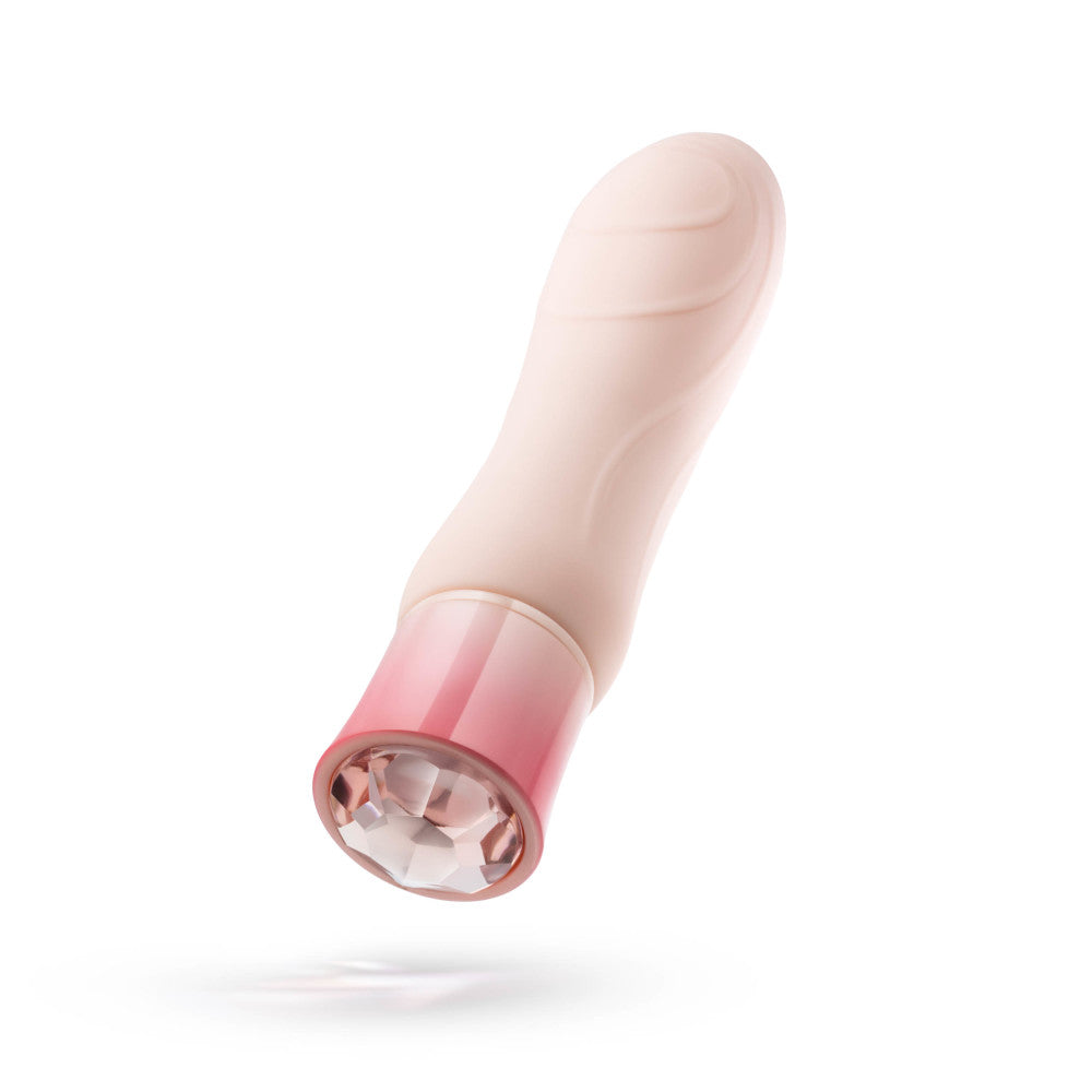 Oh My Gem By Blush® | Elegant: 5.5 Inch Warming G Spot Stimulation Vibrator in Morganite with Powerful RumboTech™ Technology、mySite、bottomscart