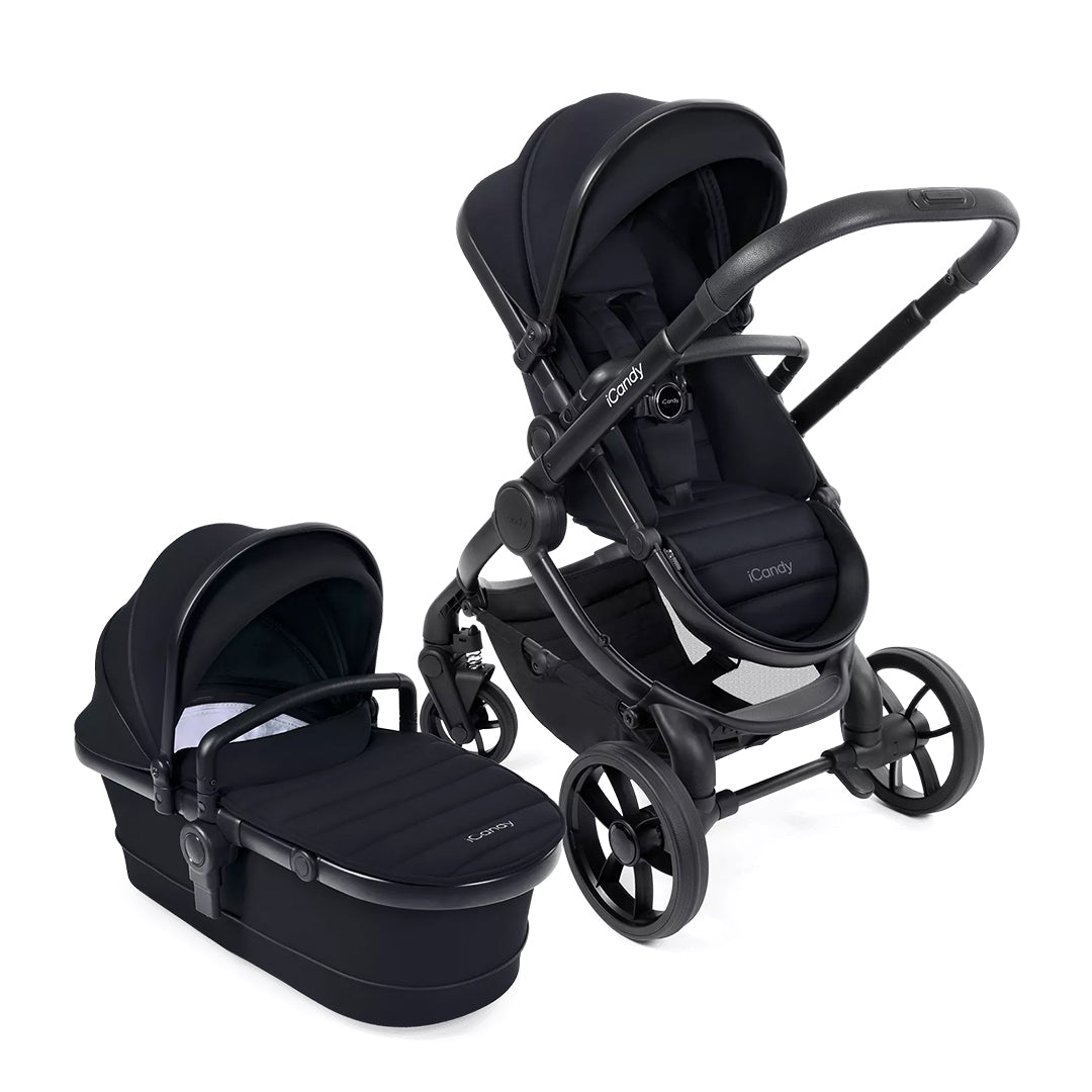  iCandy Peach 7 Pushchair & Carrycot - Black、mySite、merchandisen