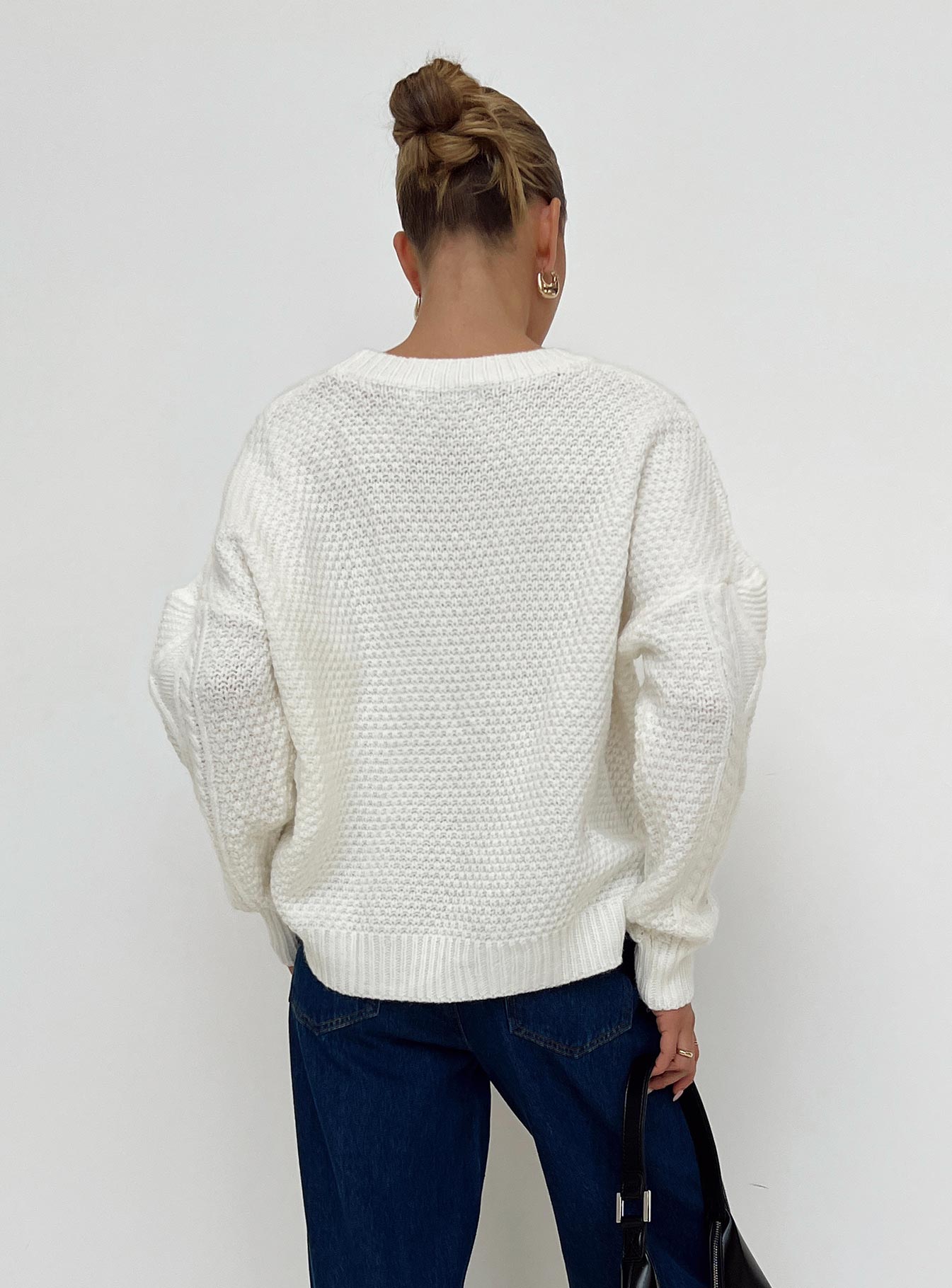 Canlish Cable Sweater Cream、mySite、solidvoid