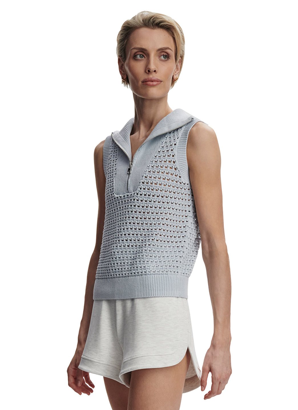 Varley Bains Half-Zip Knit Tank、mySite、lovesweatpilates