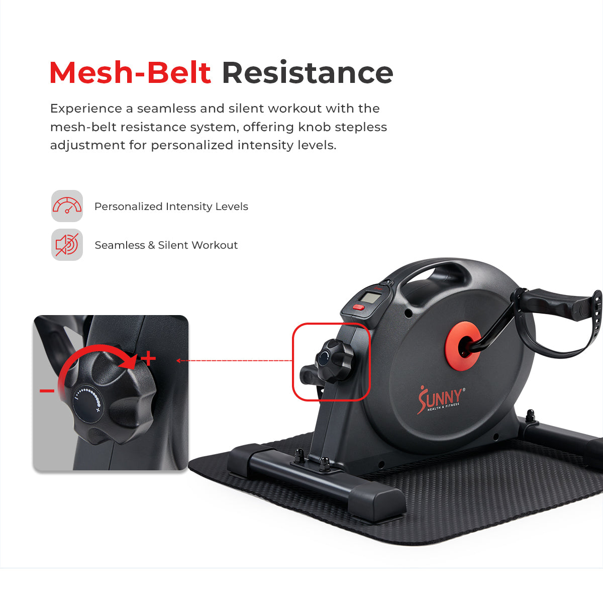  Smart Mini Exercise Bike + Resistance Bands & Mat、mySite、ghnorth