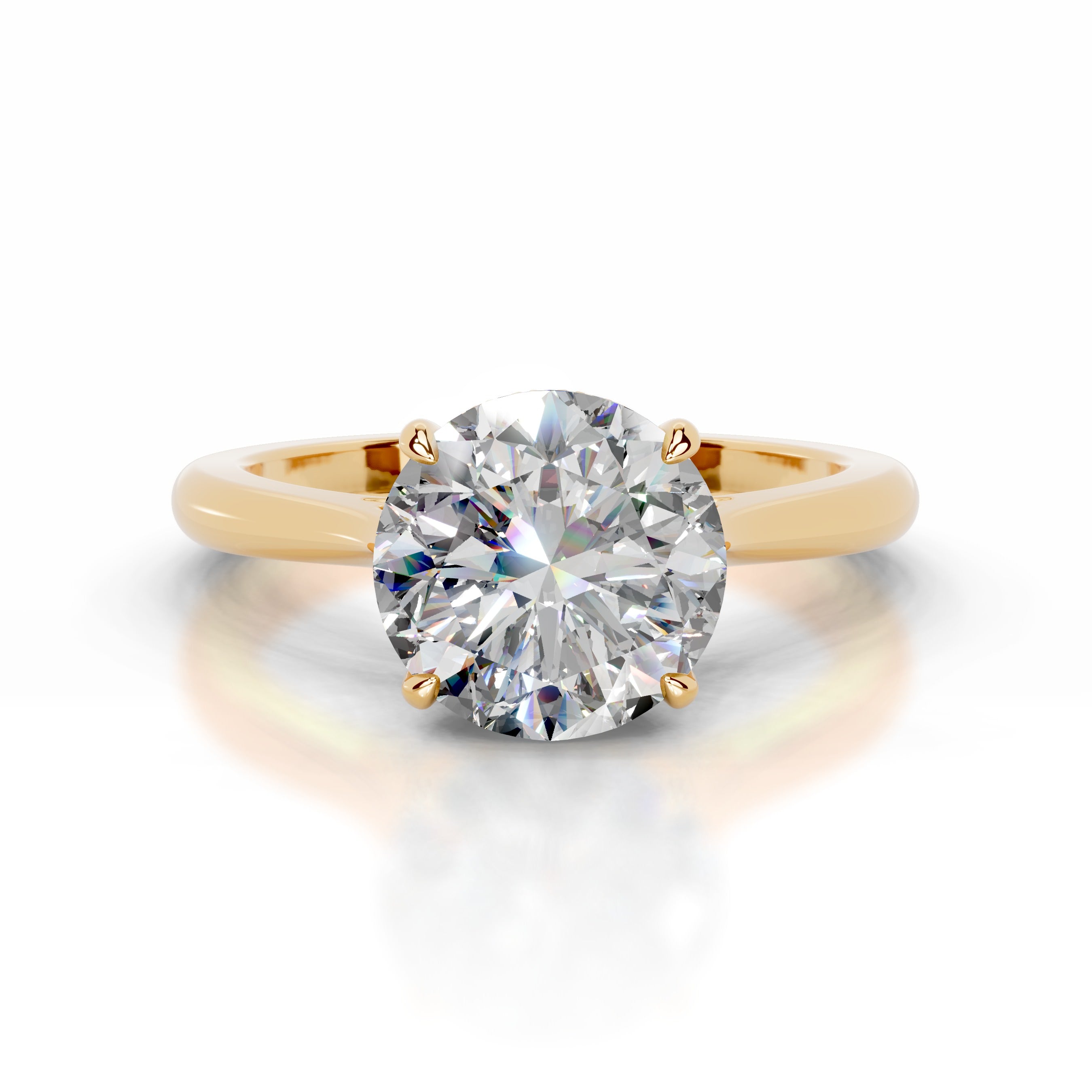 Kiara Moissanite & Diamond Ring - 18K Yellow Gold、mySite、hinf8tx79
