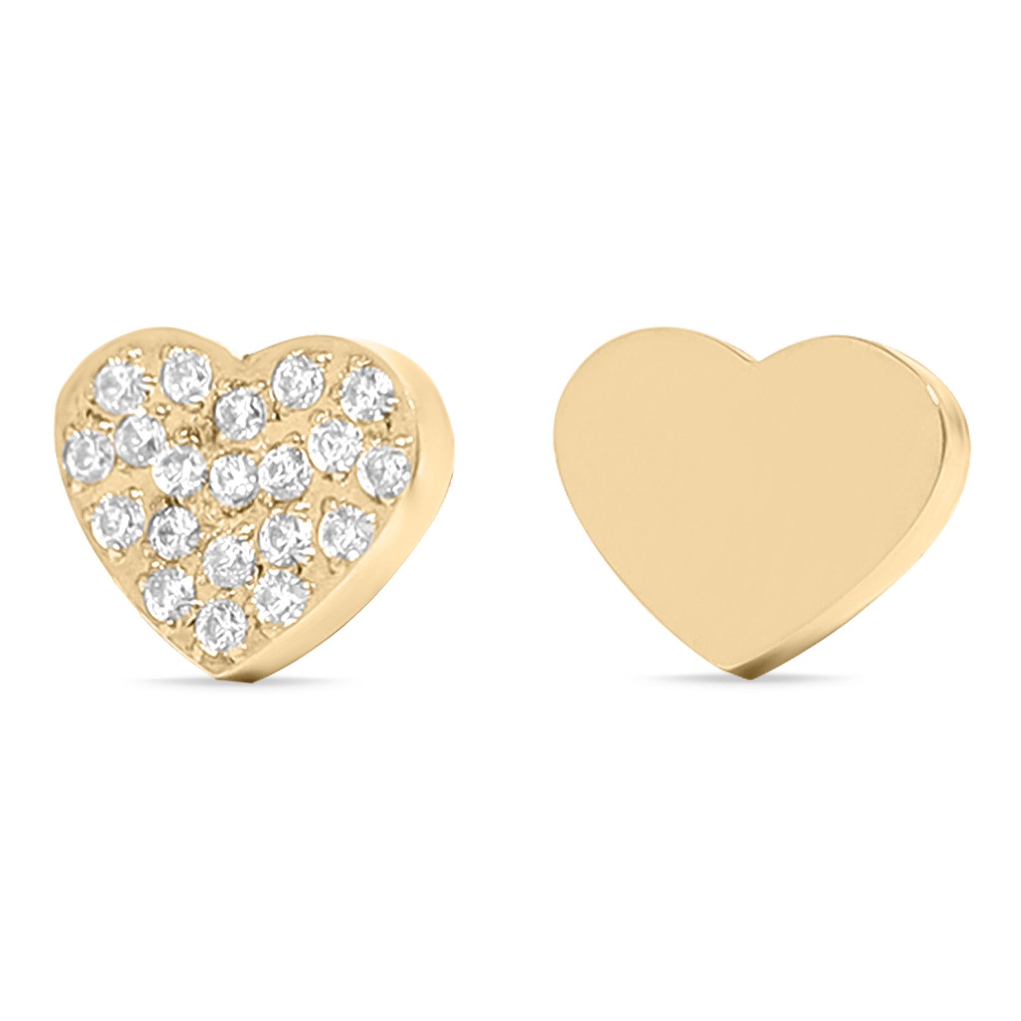 Stainless Steel Engravable 2 Piece Heart Smart Watch Charm Set / SBB0361、mySite、dreamappss