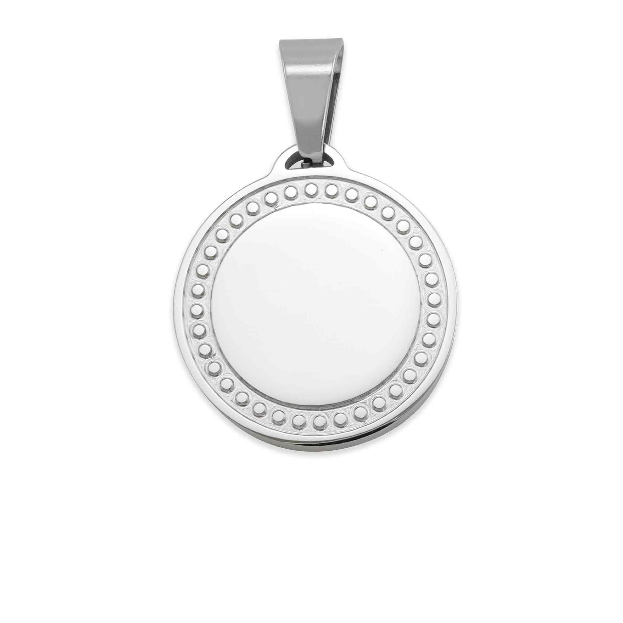 Stainless Steel Detailed Round Pendant / SBB0096、mySite、dreamappss