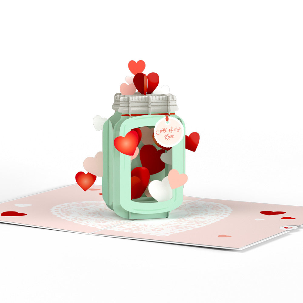 Valentine's Day Love Jar Pop-Up Card、mySite、solidvoid