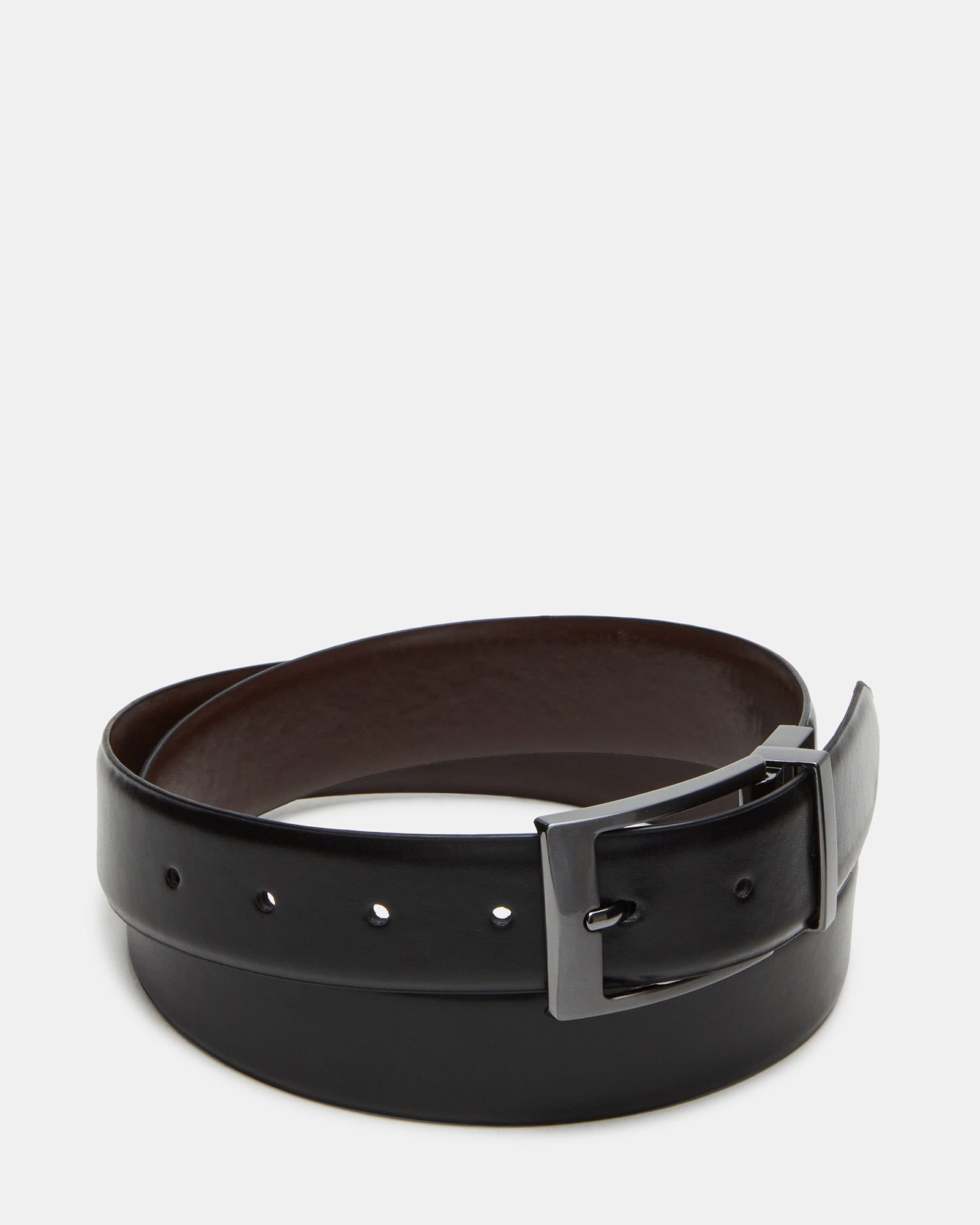 MEN'S REVERSIBLE BURNISHED BELT BLACK/BROWN、mySite、gtrtttuynbv