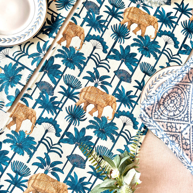 Cotton Table Runner | Multicolour | 183 x 35 cm、mySite、camillekostekn