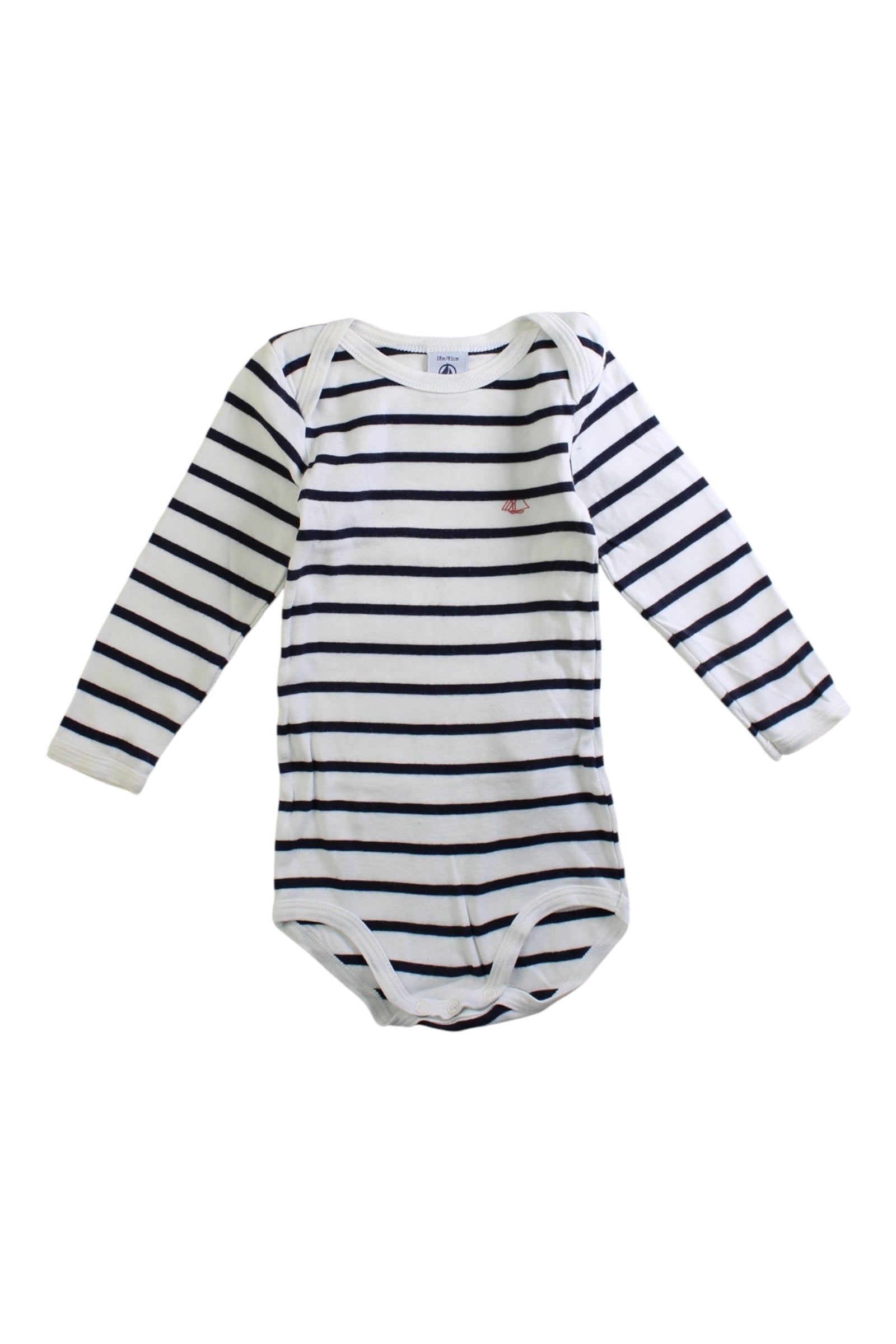 Jacadi Striped Long Sleeve Bodysuit 12-18M、mySite、g9winljtr