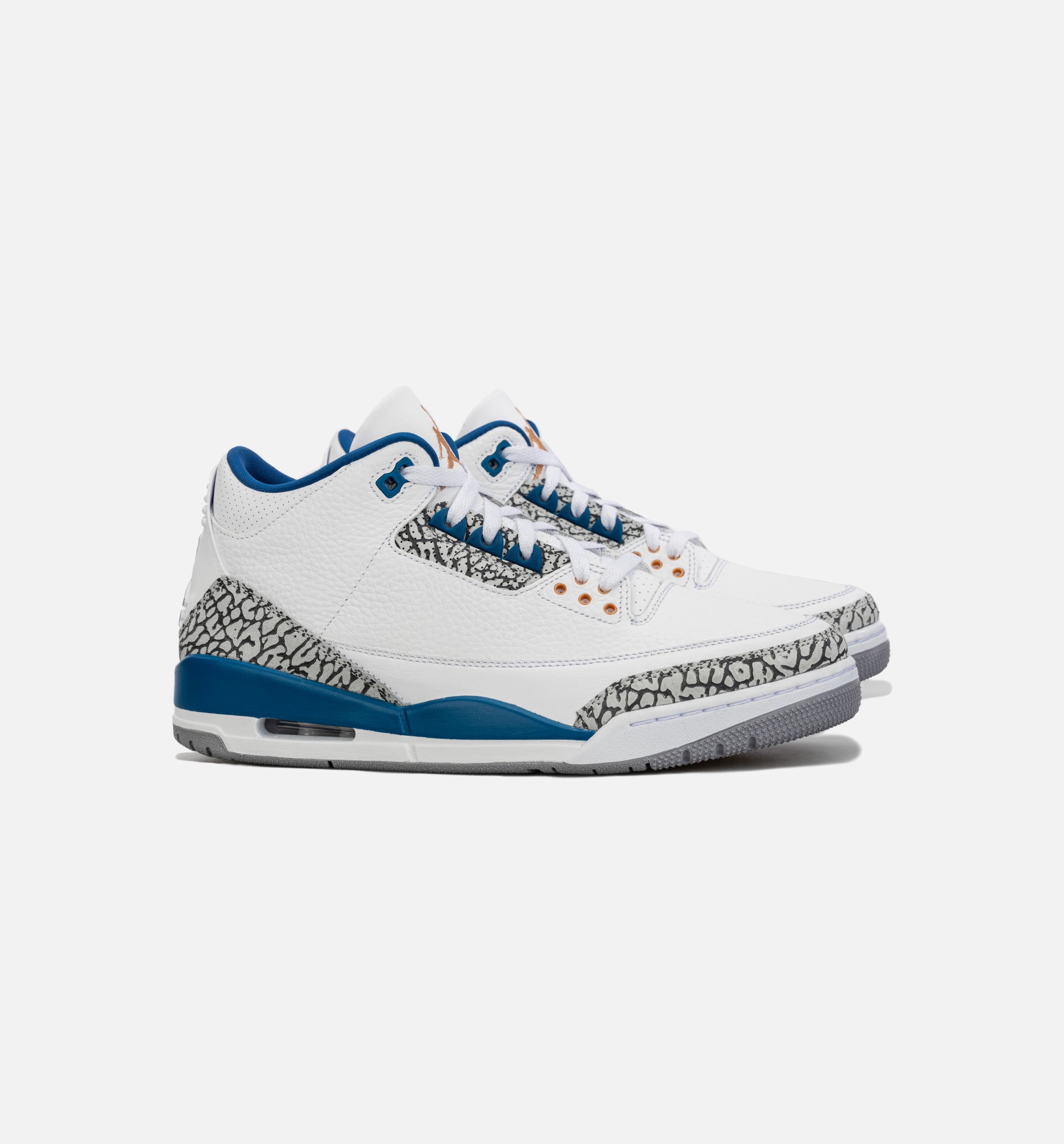 Air Jordan 3 Retro Wizards True Blue Mens Lifestyle Shoe - White/Blue、mySite、dreamappss