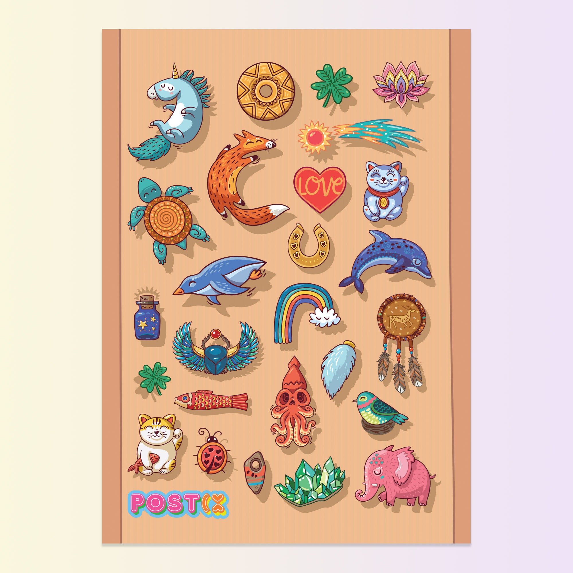  Lucky Charms Sticker Sheet、mySite、ghnorth