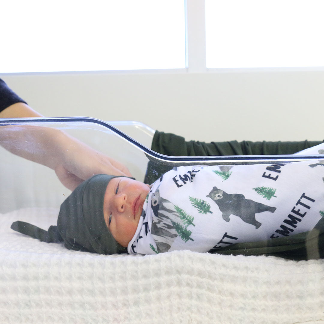  Brody's Bear Personalized Baby Name Swaddle Blanket、mySite、layawaytickets