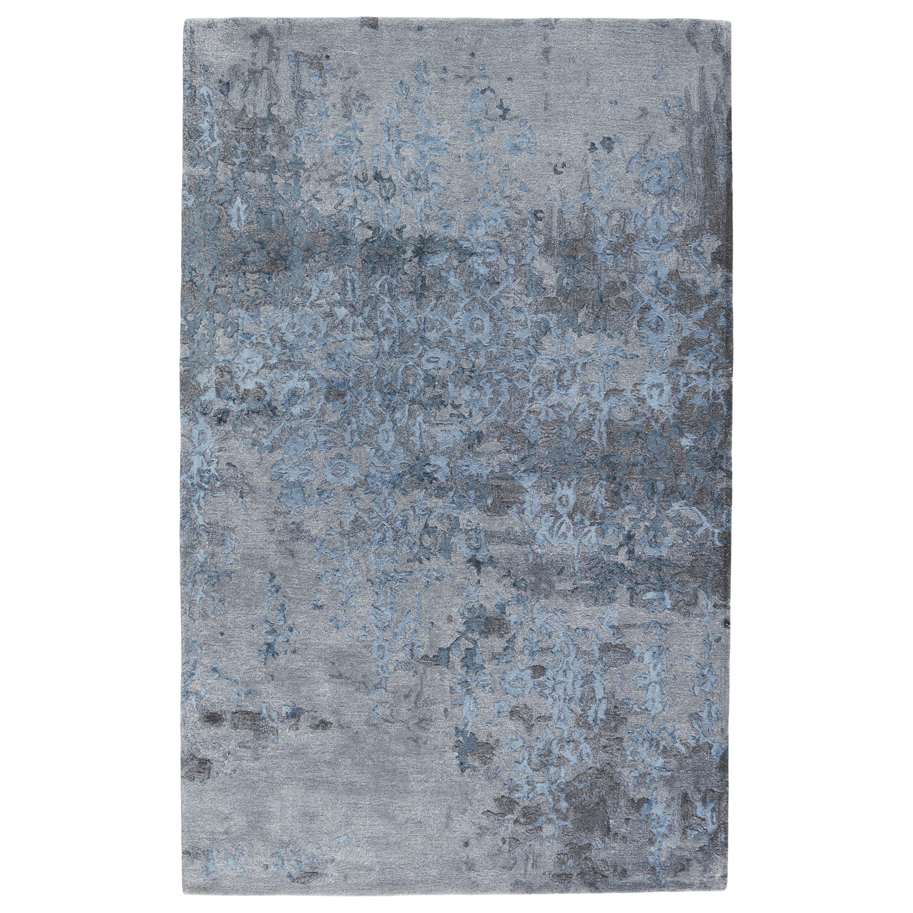 Ballare Handmade Abstract Blue Gray Area Rug、mySite、gigharbornorthrealestate
