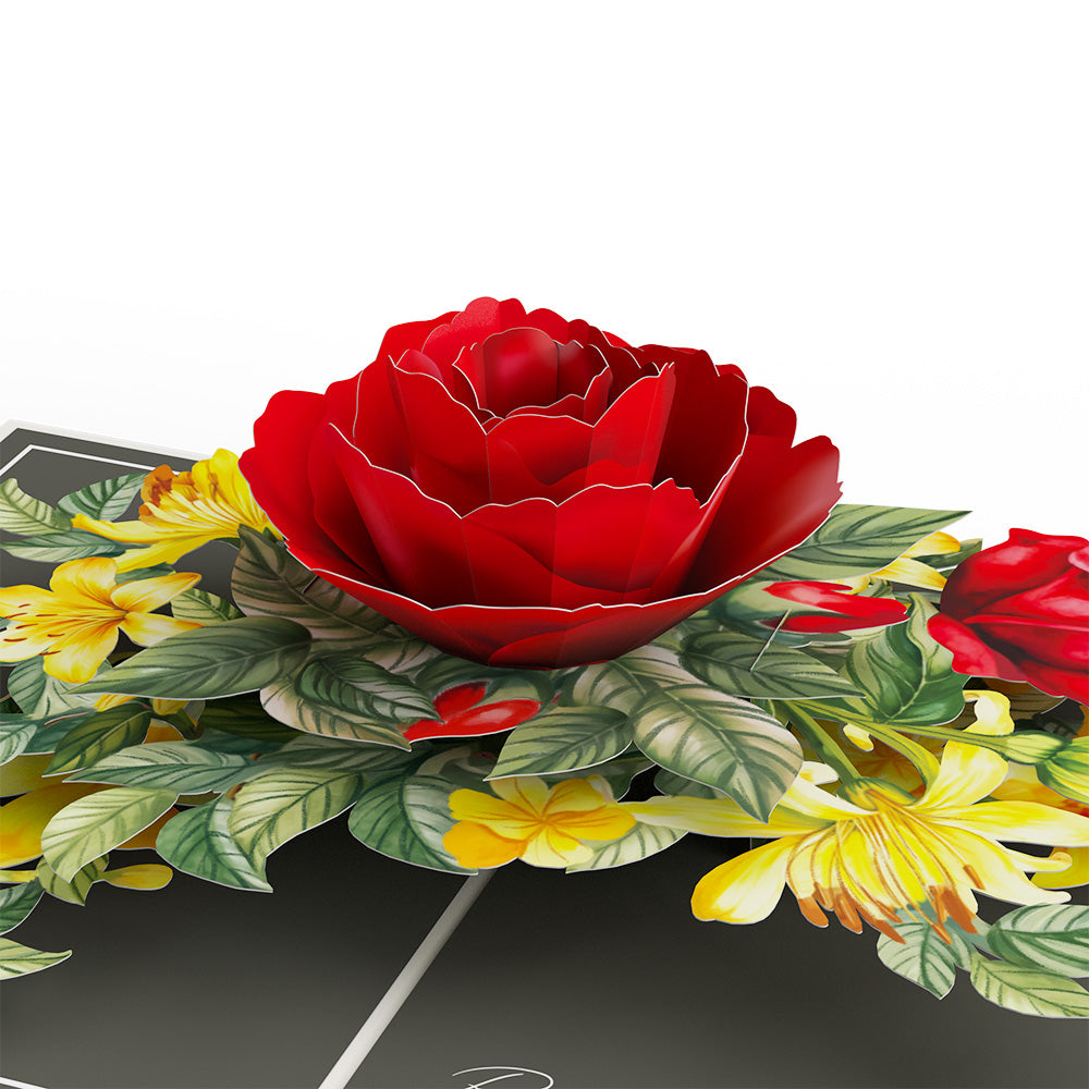 Born to Bloom: June Birth Month Flowers Pop-Up Card、mySite、solidvoid