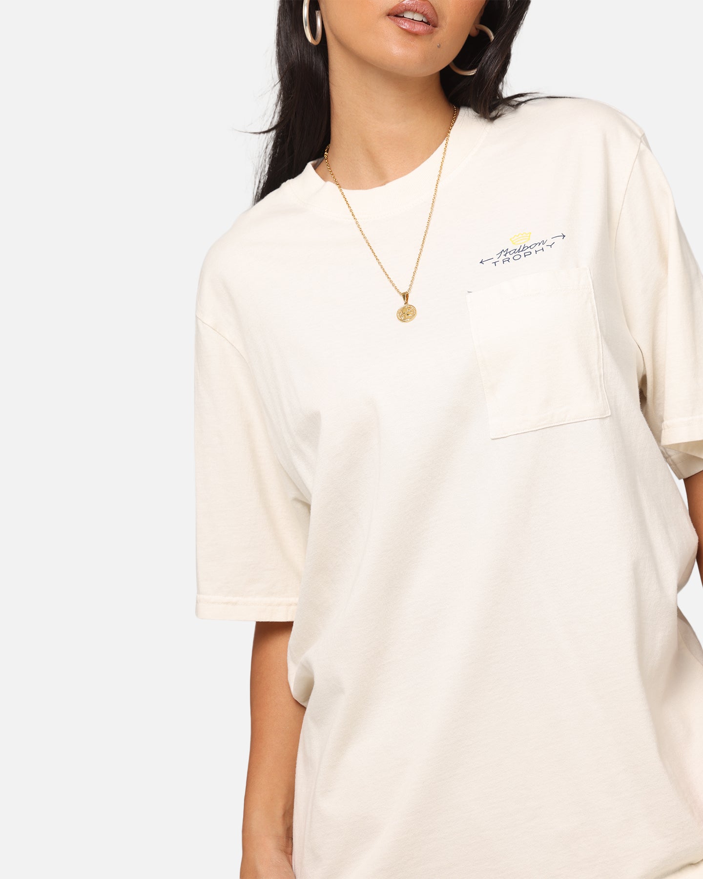 Malbon Pocket T-Shirt White、mySite、zt4zffjzw