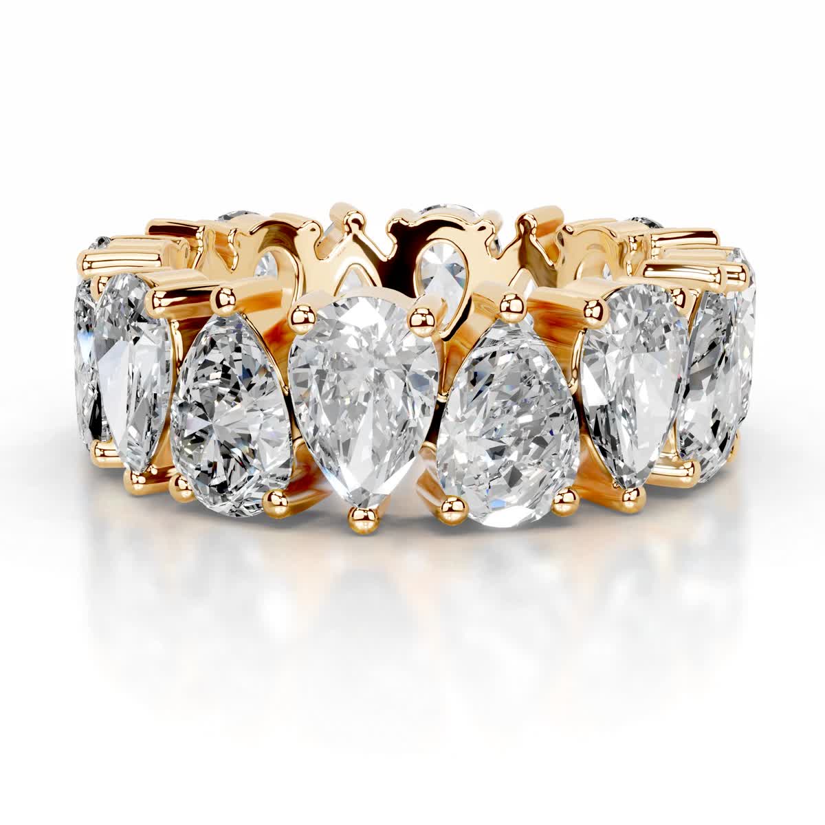 Sarah Lab Grown Diamond Wedding Ring (6 Carat) -18K Yellow Gold、mySite、hinf8tx79