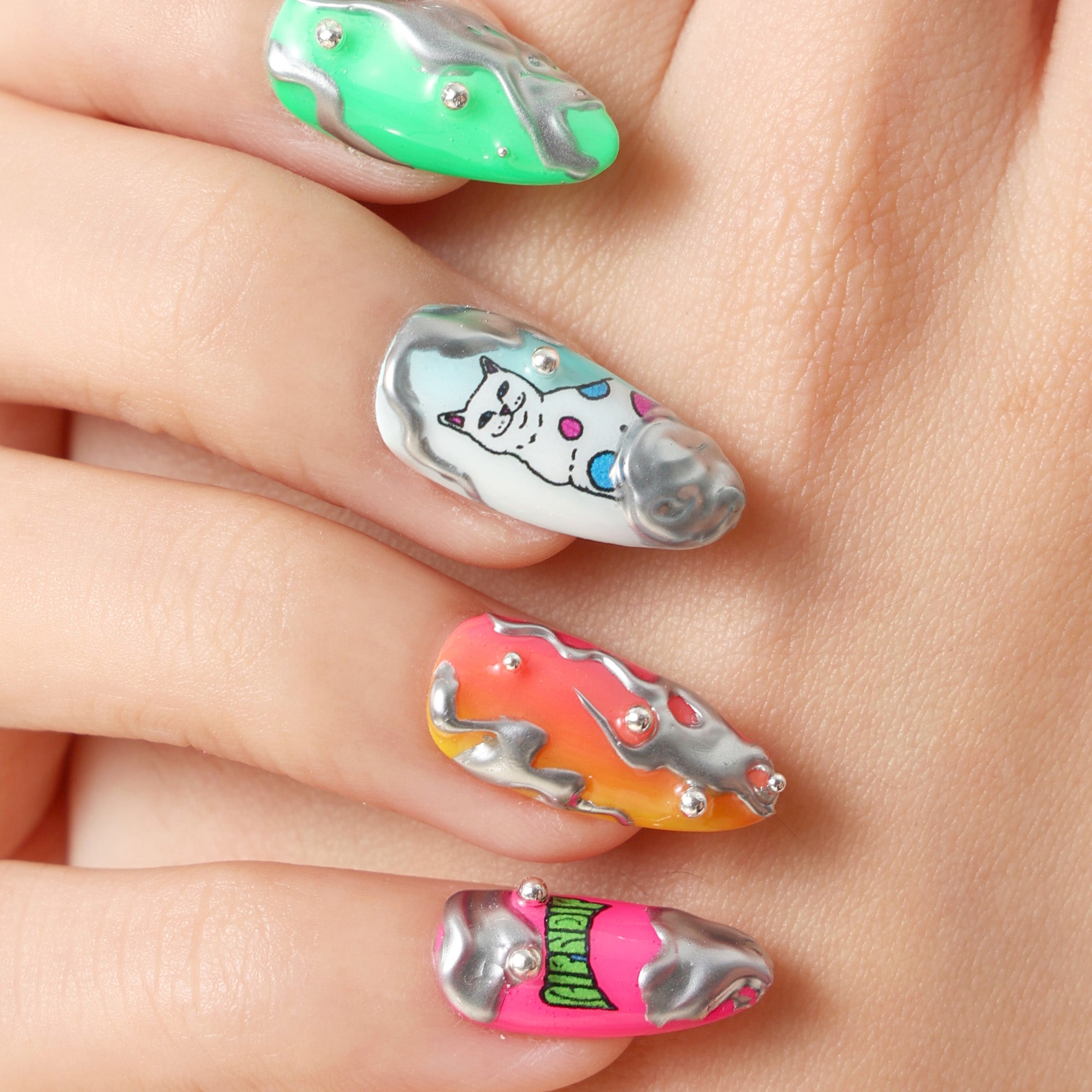  Psychedelic Handmade Nail Set、mySite、merchandisen