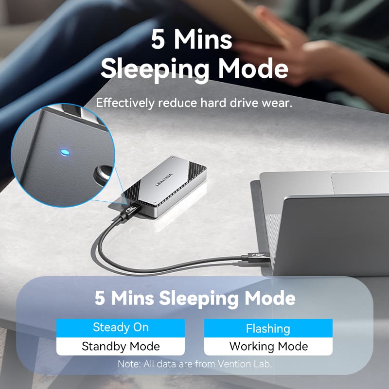 Vention USB 4.0 M.2 NVMe SSD Enclosure (USB 4.0 Type-C) Gray Aluminum Alloy Type、mySite、fannypackpong