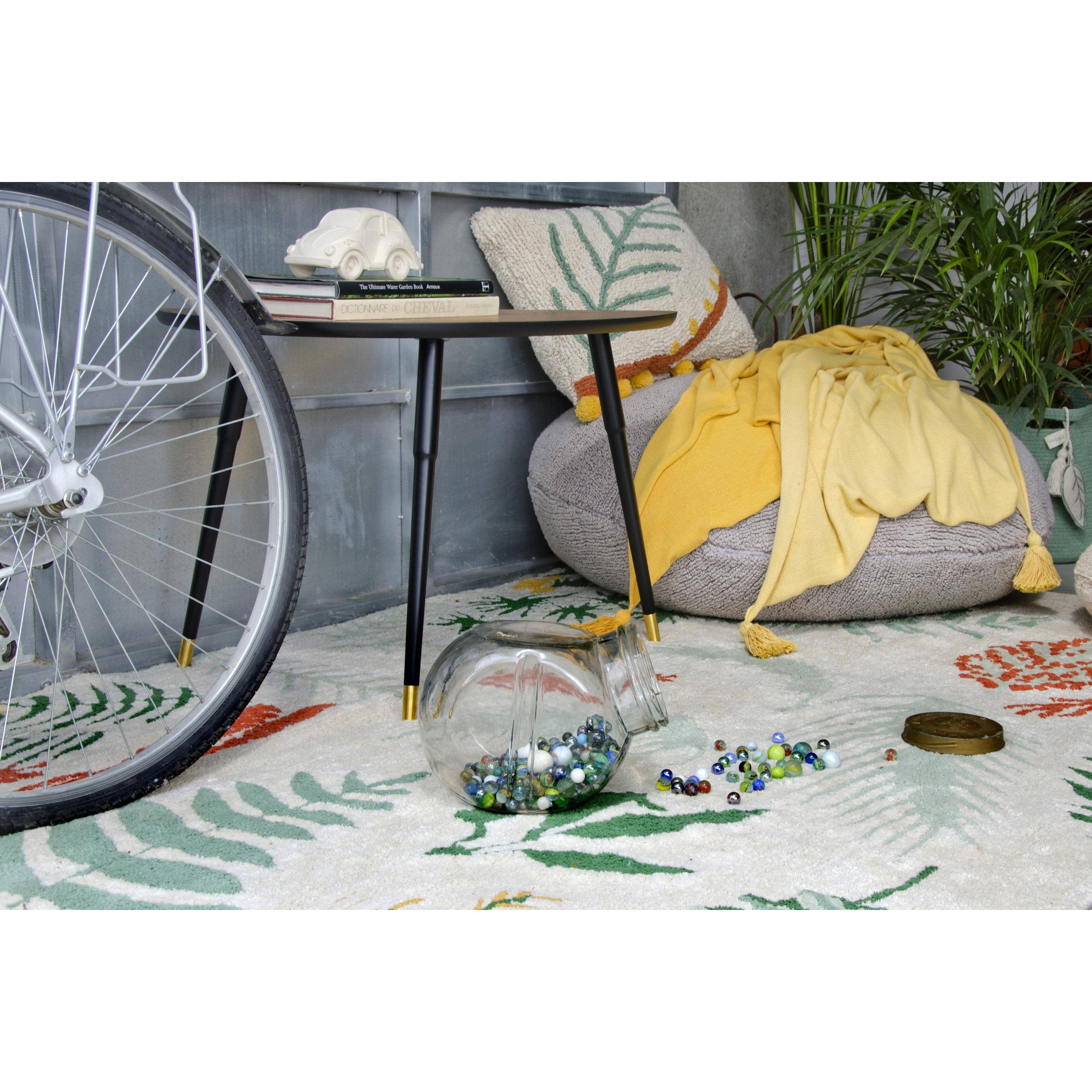 Botanic Plants Machine Washable Area Rug、mySite、gigharbornorthrealestate