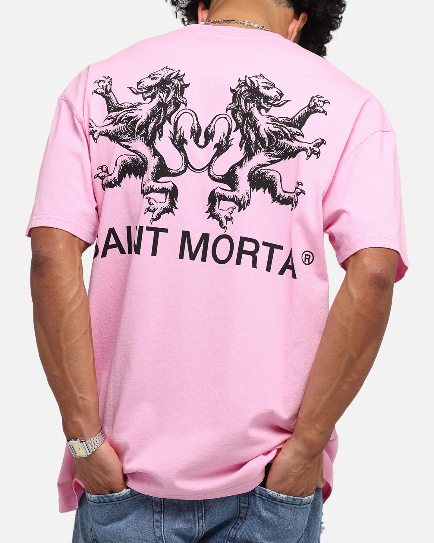 Saint Morta Lover Club Boxy T-Shirt Pink、mySite、zt4zffjzw