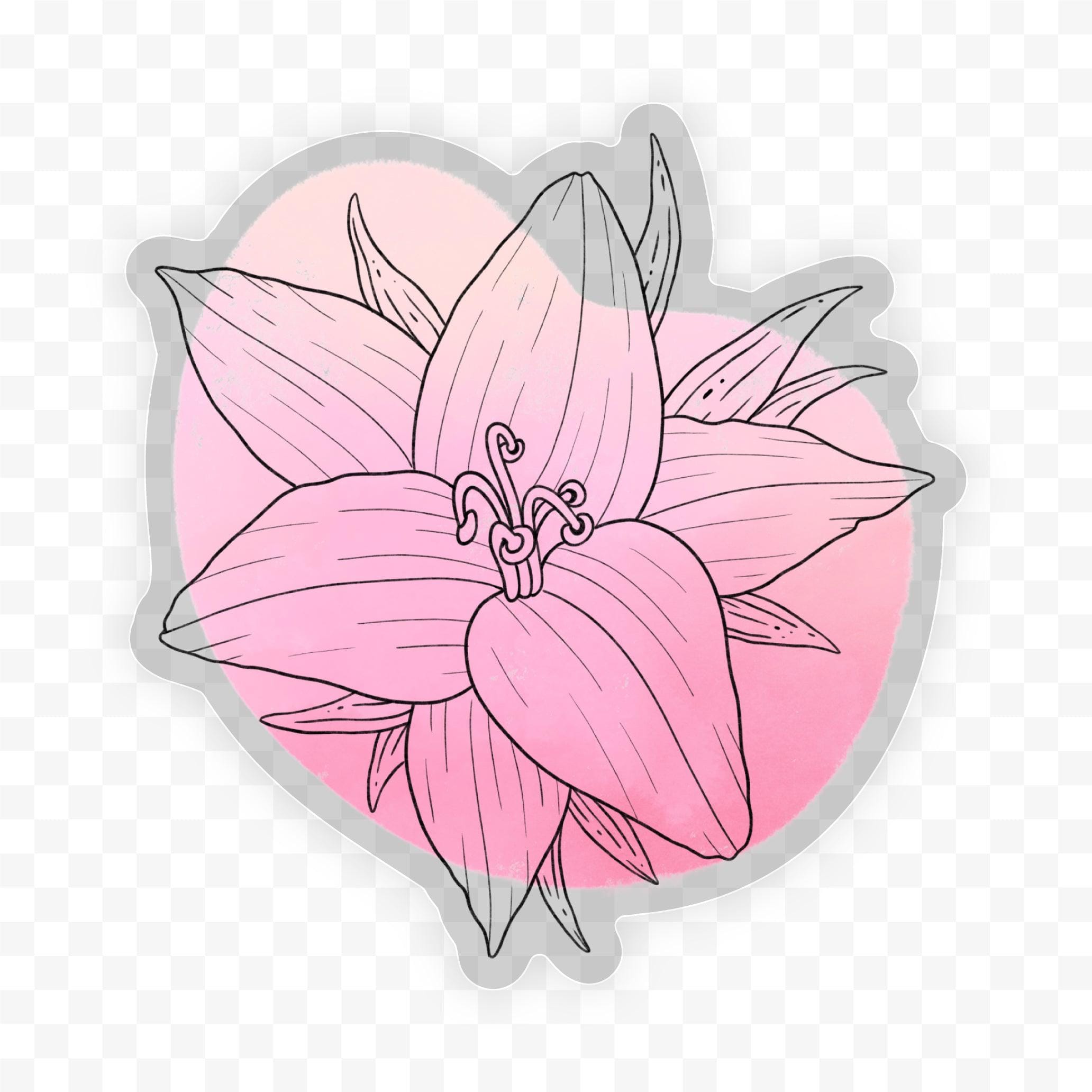  Belladonna Abstract - Clear Sticker、mySite、ghnorth