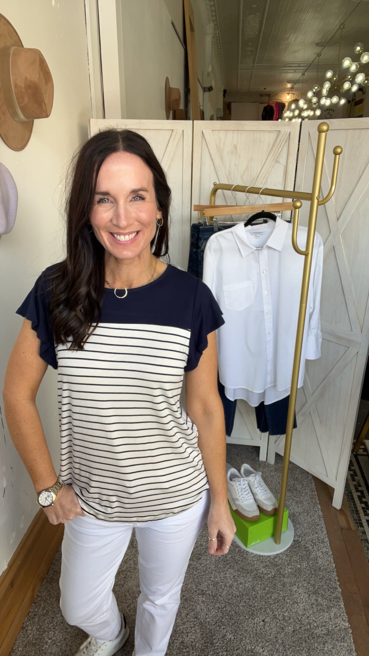 Meranda’s Striped Top、mySite、garagedoors4me