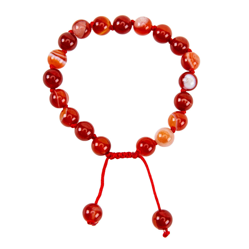 Adjustable Beaded Fire Agate Bracelet、mySite、topwebapps