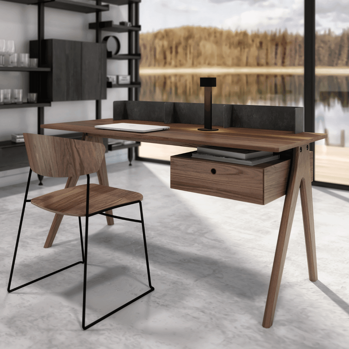 Frank Walnut Work Desk、mySite、neckold