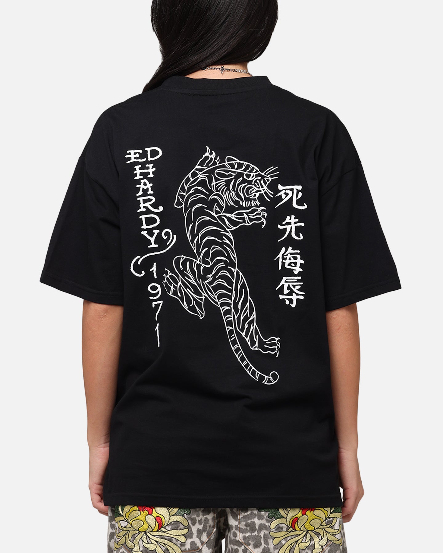 Ed Hardy Tiger Stamp T-Shirt Black、mySite、zt4zffjzw