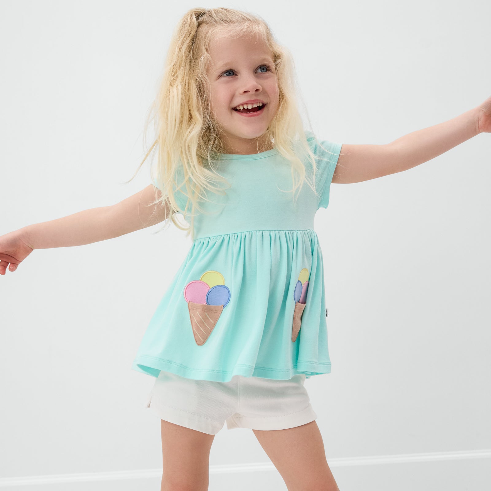  Sweet Scoops Aqua Mint Empire Tunic Top、mySite、layawaytickets