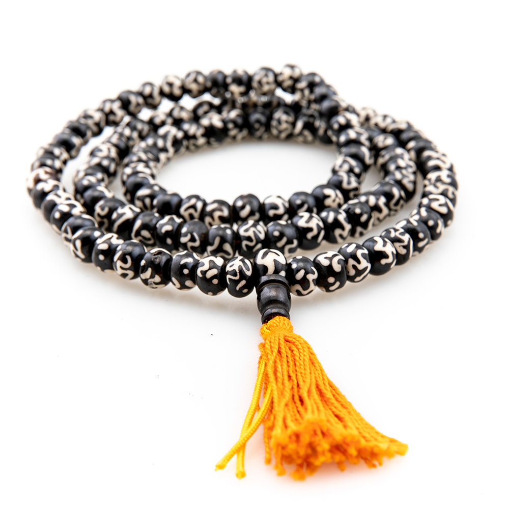 Buffalo Bone Om Mala, 108 beads、mySite、topwebapps