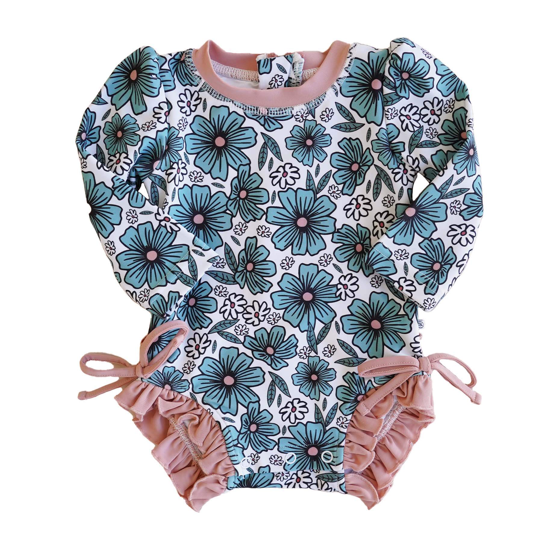  Long Sleeve Rash Guard With Ruffle Bottom | All Prints、mySite、layawaytickets